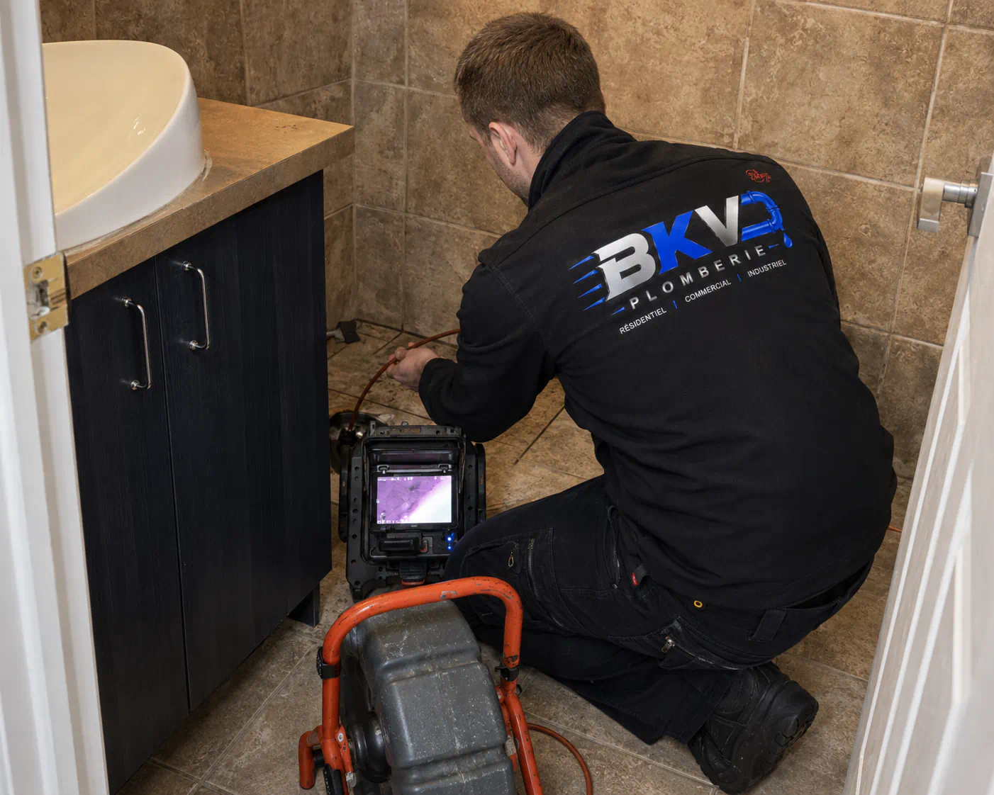 travaux de plomberie réalisés par bkv plomberie